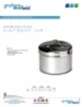 Product Sheet - Stainless Steel Ointment Jar